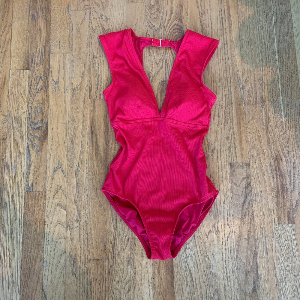 Like New 6 Red One Piece Swimsuit